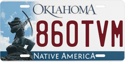 OK license plate 860TVM