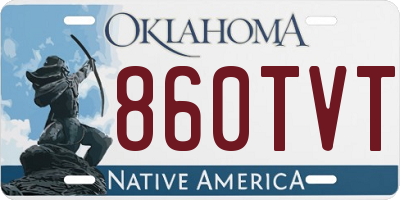 OK license plate 860TVT