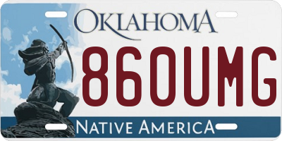 OK license plate 860UMG
