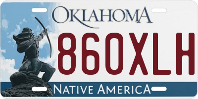 OK license plate 860XLH