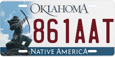 OK license plate 861AAT