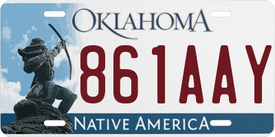 OK license plate 861AAY