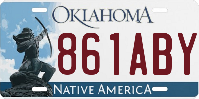 OK license plate 861ABY