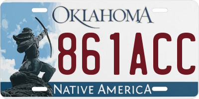 OK license plate 861ACC