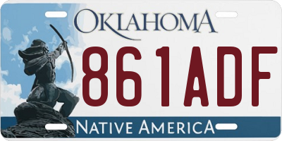 OK license plate 861ADF