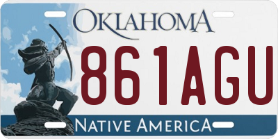 OK license plate 861AGU