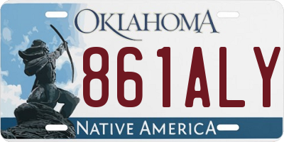 OK license plate 861ALY