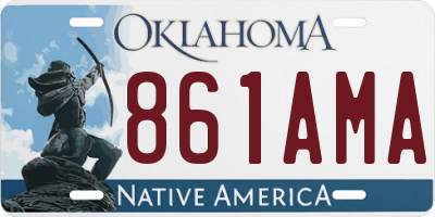OK license plate 861AMA