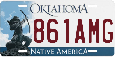 OK license plate 861AMG