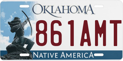 OK license plate 861AMT