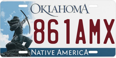 OK license plate 861AMX