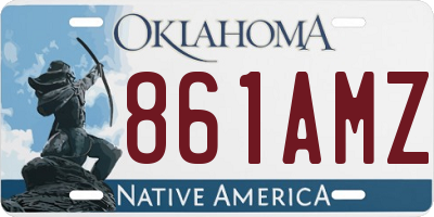 OK license plate 861AMZ