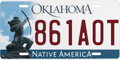 OK license plate 861AOT
