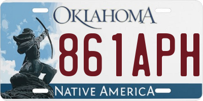 OK license plate 861APH