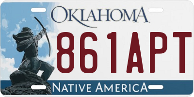 OK license plate 861APT