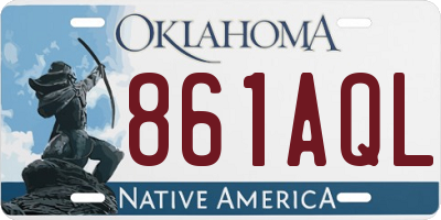 OK license plate 861AQL