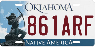 OK license plate 861ARF
