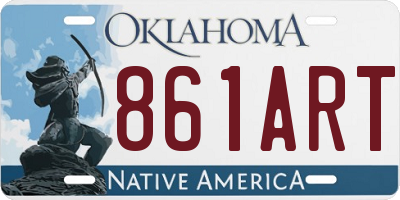 OK license plate 861ART