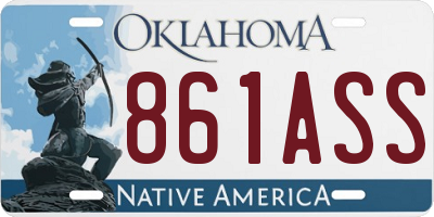 OK license plate 861ASS