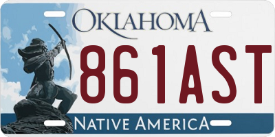 OK license plate 861AST