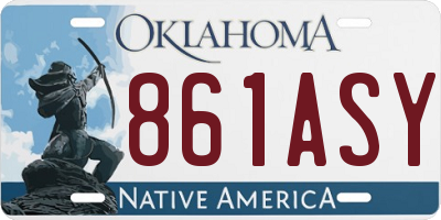 OK license plate 861ASY