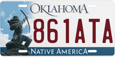 OK license plate 861ATA