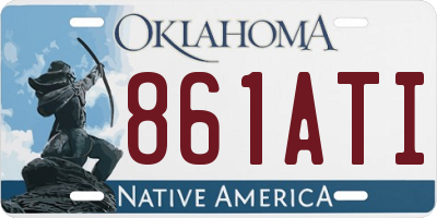 OK license plate 861ATI