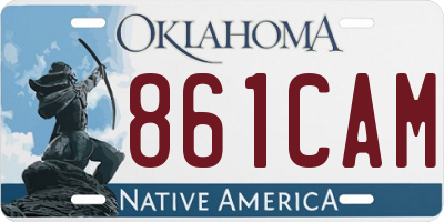 OK license plate 861CAM