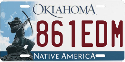 OK license plate 861EDM