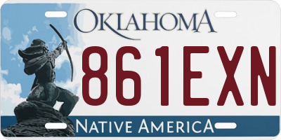 OK license plate 861EXN