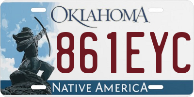 OK license plate 861EYC