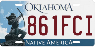 OK license plate 861FCI