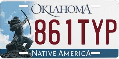 OK license plate 861TYP