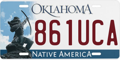OK license plate 861UCA