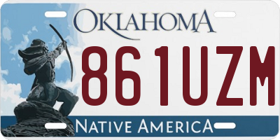 OK license plate 861UZM