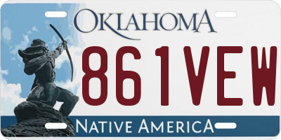 OK license plate 861VEW