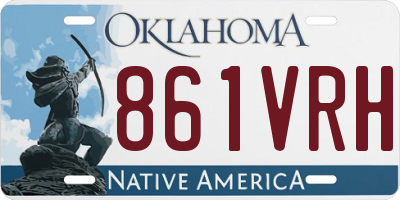 OK license plate 861VRH