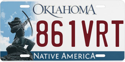 OK license plate 861VRT