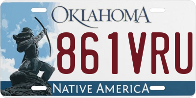 OK license plate 861VRU