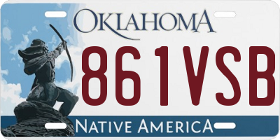 OK license plate 861VSB