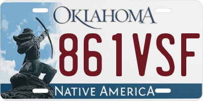 OK license plate 861VSF