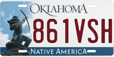 OK license plate 861VSH