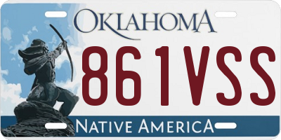 OK license plate 861VSS