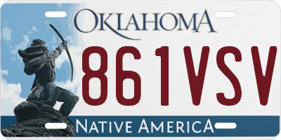 OK license plate 861VSV