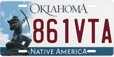 OK license plate 861VTA