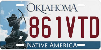 OK license plate 861VTD