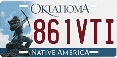 OK license plate 861VTI