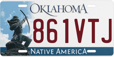 OK license plate 861VTJ