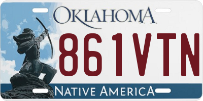 OK license plate 861VTN
