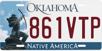 OK license plate 861VTP